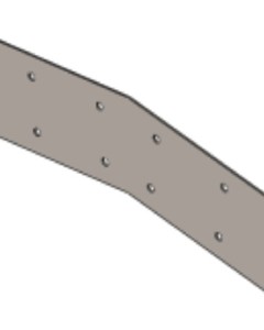 Central scissors reinforcement 4.75x634x183Mm Zb TK